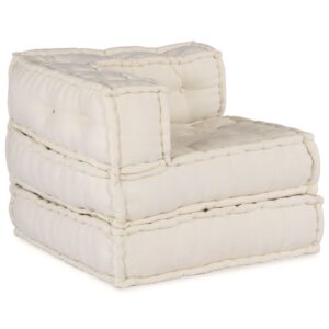 Poufuri modulare  4 buc Crema Stoff