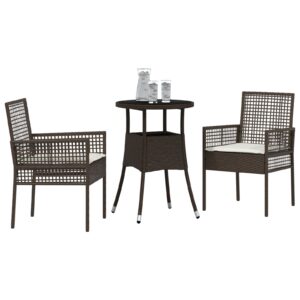 Set de mobilier de dining  Set de 3 Maro Ratan, Metal Rezistent