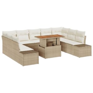 Set canapele grădină  Set 10 Bej, Maro Deschis