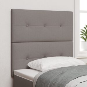 Tăblie Tapițată cu Butoni Gri Taupe 100 cm Fabric