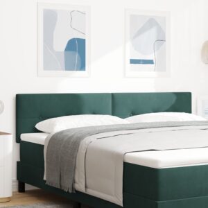 Tăblie LED Côtă popot velvet verde închis 90 cm