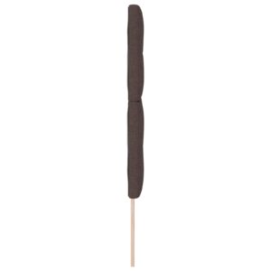 Tăblie tapițată cu butoni Maro închis 140 cm Fabric