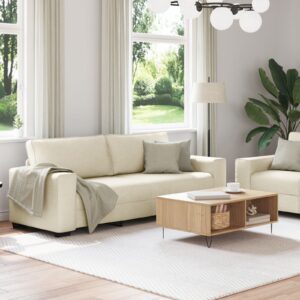 Set canapea 2 piese cu perne din in