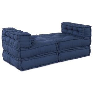Set de 4 poufuri modulare , bleumarin