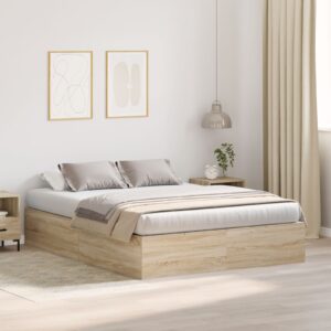 Cadru de pat cu depozitare  Sonoma Oak 150x200 cm