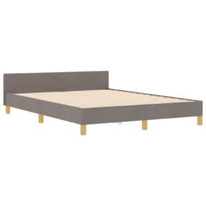 Cadru de pat  Taupe 160x200 cm Fabric