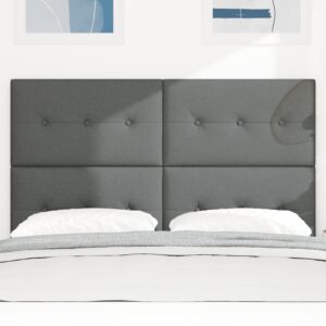 Headboard LED Gri Închis 72 cm Fabric