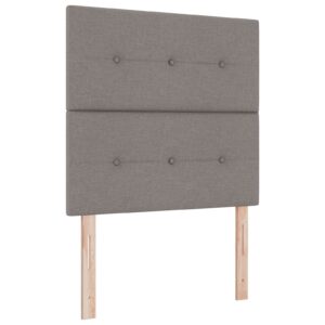 Tăblie LED Taupe 90 cm din țesătură