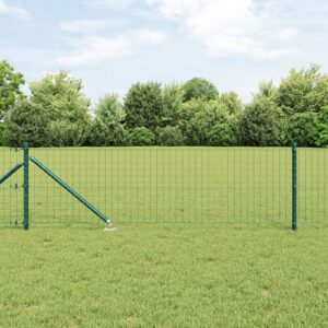 Stâlpi de gard  cu vârf 52 buc Ø32 mm 100 cm Oțel galvanizat