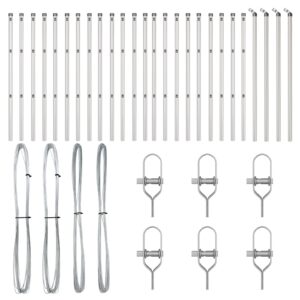 Țevi de gard 26 buc Ø32 mm 80 cm Oțel galvanizat
