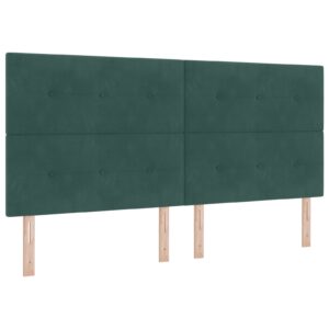 Tăblie LED Verde Întunecat 100 cm Catifea