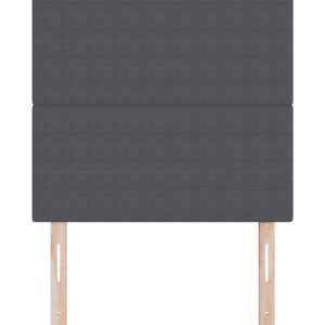 Tăblie design simplu gri închis 90 cm din țesătură de catifea