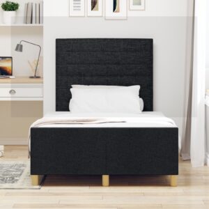 Rama de pat  Negru 120x190 cm Fabric