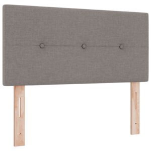 Tăblie LED cu butoane tapițată Taupe 80 cm Fabric
