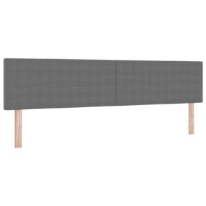 Tăblie LED Design Simplu Gri Deschis 100 cm Din Catifea