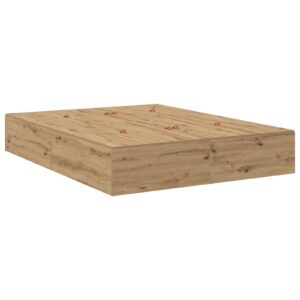 Cadru de pat cu depozitare  Artisan Oak 140x190 cm