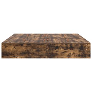 Cadru de pat cu depozitare  Stejar Afumat 200x200 cm