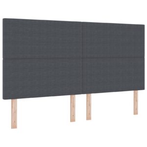 Tăblie Design Simplu Gri Închis 180 cm Material Catifea