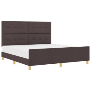 Cadru Pat Culoare Maro 180x200 cm Material Textil