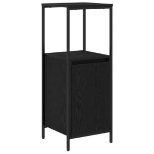 Set de mobilă pentru baie 3 piese  din lemn compozit stejar negru