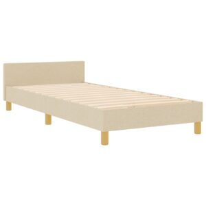 Cadru de pat Crem 90x190 cm Stoff