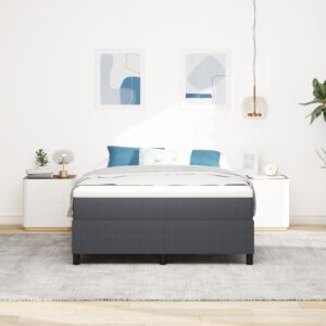 Pat cu arcuri Box Culoare gri închis 140x200 cm Fabrică corduroy