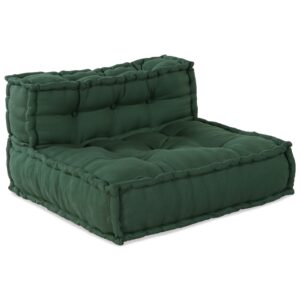 Pouffe Modular  4 bucăți Verde Textil