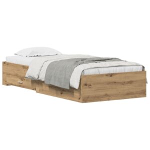 Rama de pat  Artisan Stejar 90x190 cm Lemn prelucrat