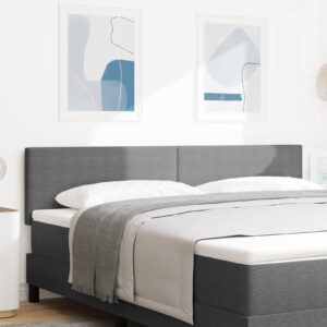 Tăblie LED Design Simplu Gri Deschis 90 cm Material Catifea