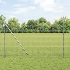 Stâlpi Fencing 26 buc Ø32 mm 200 cm Oțel galvanizat
