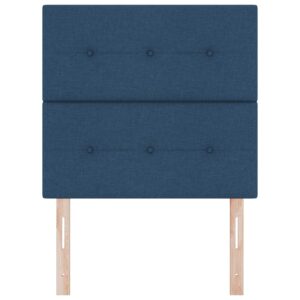 Tăblie tapițată cu butoane Albastră 100 cm Textil