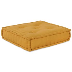 Set 4 poufe modulare , din material galben