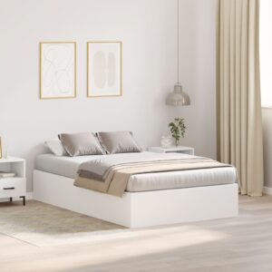 Cadru de pat cu depozitare  Alb 120x190 cm