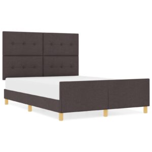 Pat  Culoare maro 160x200 cm Material textil