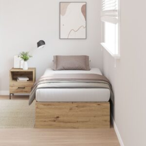 Pat cu depozitare  Artisan Oak 75x190 cm