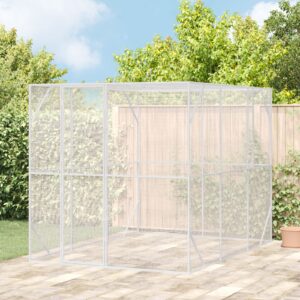 Volieră pentru păsări Anthracite 302x206x214 cm Oțel