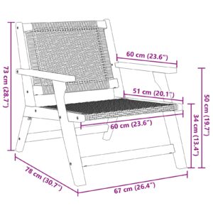 Set de scaune de grădină  cu masă, 5 piese. Negru, lemn solid de acacia