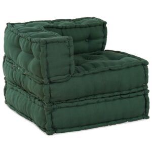 Poufuri modulare  4 bucăți cu material verde