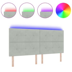 Lumină de Tăblie LED Gri 100 cm Catifea