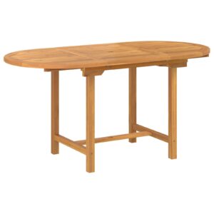 Set de dining pentru grădină  7 piese din lemn masiv de tec