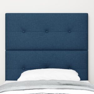 Tăblie tapițată cu butoni Albastru 80 cm Fabric