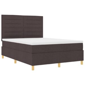 Căutare pentru viață XL Pat cu Saltea Culoare Maro închis 160x200 cm Stoff