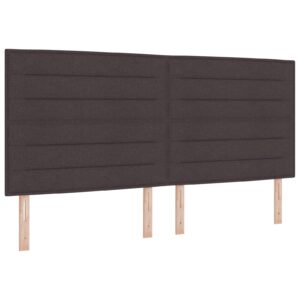 Pat Box Spring  cu Saltea Culoare Maro 200x200 cm Fabric