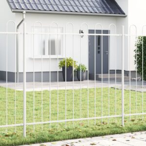 Zăpadă  cu vârf arc Alb 5,1x1,5 m Oțel
