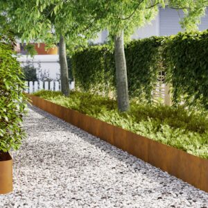 Plăci de grădină 50 buc 100x0,5x30 cm Oțel rezistent la intemperii