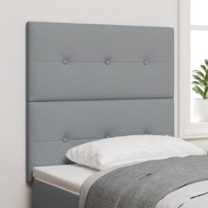 Lampă de cap cu LED Gri deschis 100 cm Textil