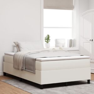 Pat box spring  Crem Mic Dublu din țesătură de cord