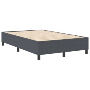 Pat Box Spring  Gri Închis 120x200 cm din țesătură de corduroy