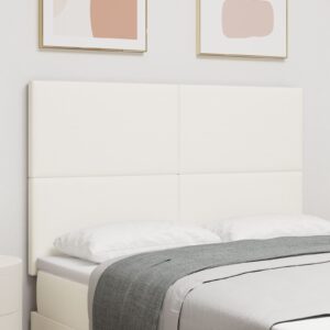 Tăblie LED Crem de 80 cm din țesătură Corduroy de la