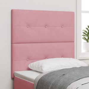 Headboard LED Roz 100 cm Catifea
